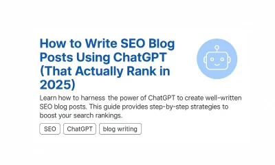 How to Write SEO Blog Posts Using ChatGPT (That Actually Rank)