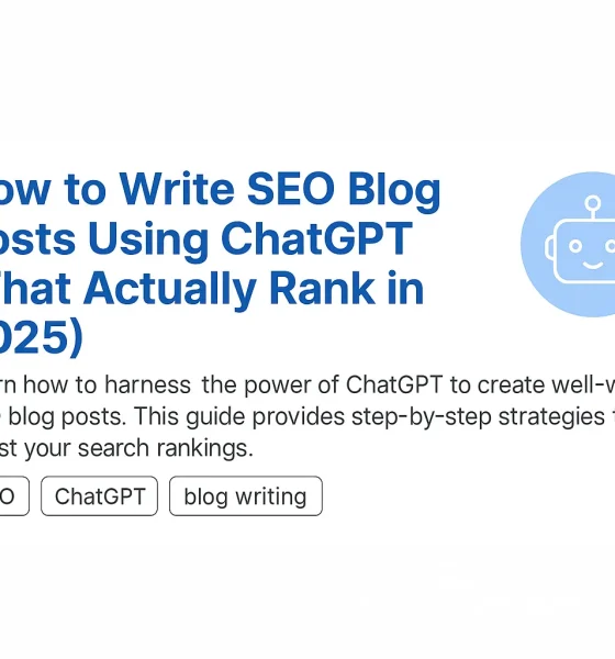 How to Write SEO Blog Posts Using ChatGPT (That Actually Rank)